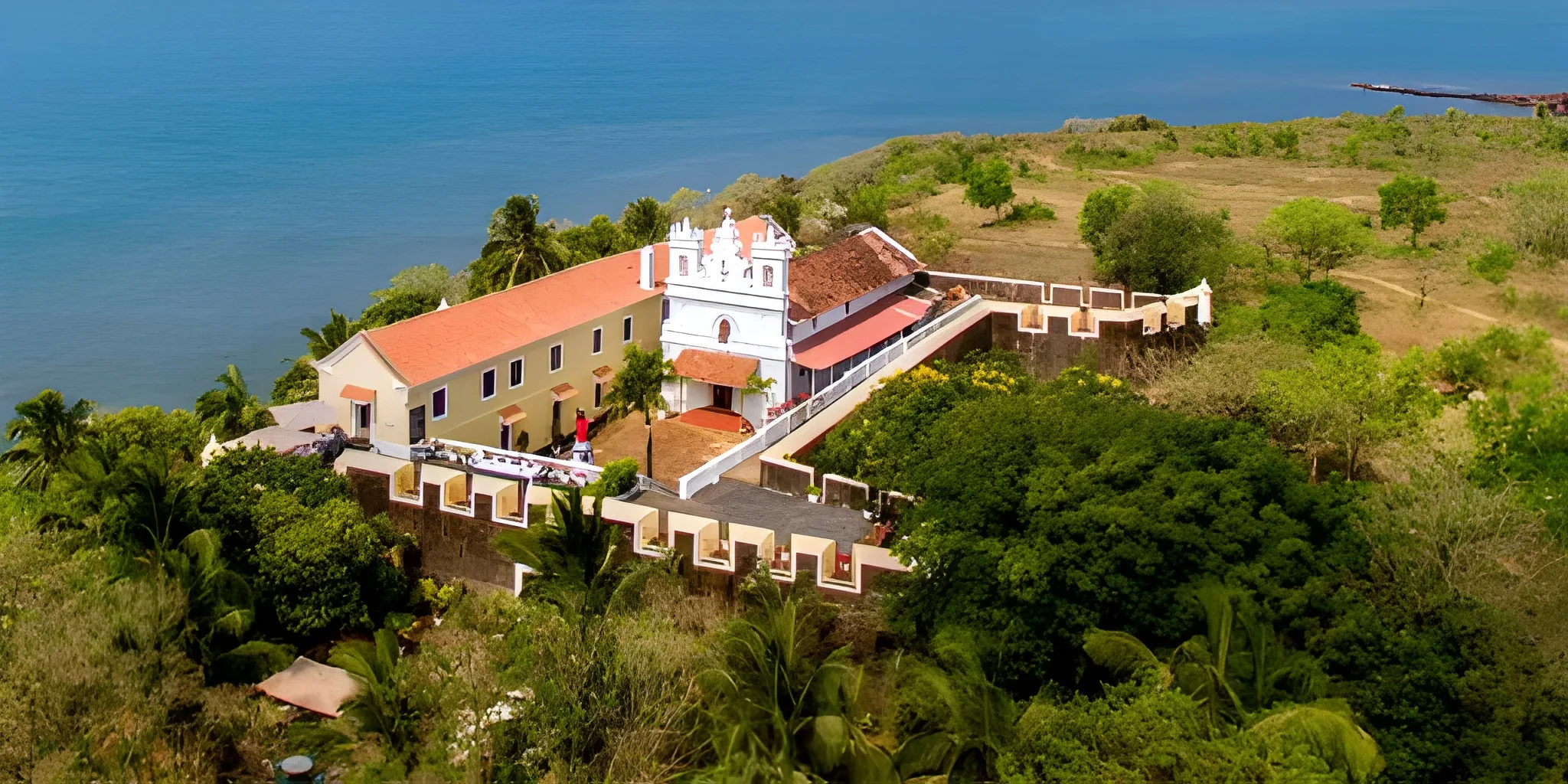 Fort Tiracol heritage hotel and historic stone architecture Goa.