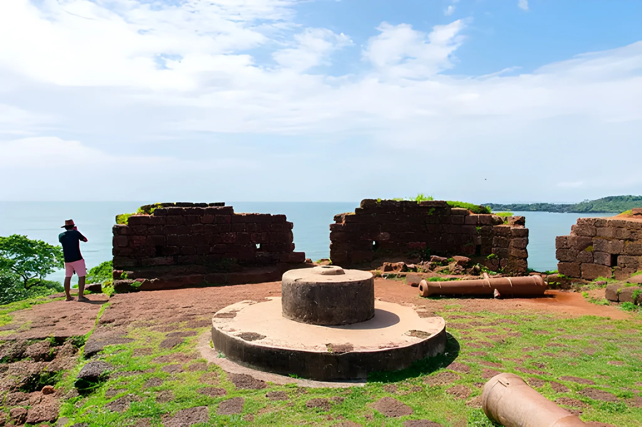Cabo de Rama Fort South Goa ruins and Cola Beach lagoon.